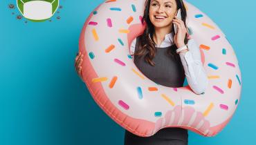 Donut-Talk Videokonferenz im Homeoffice