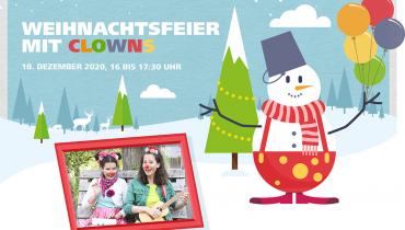 Weihnachtsfeier mit Clowns